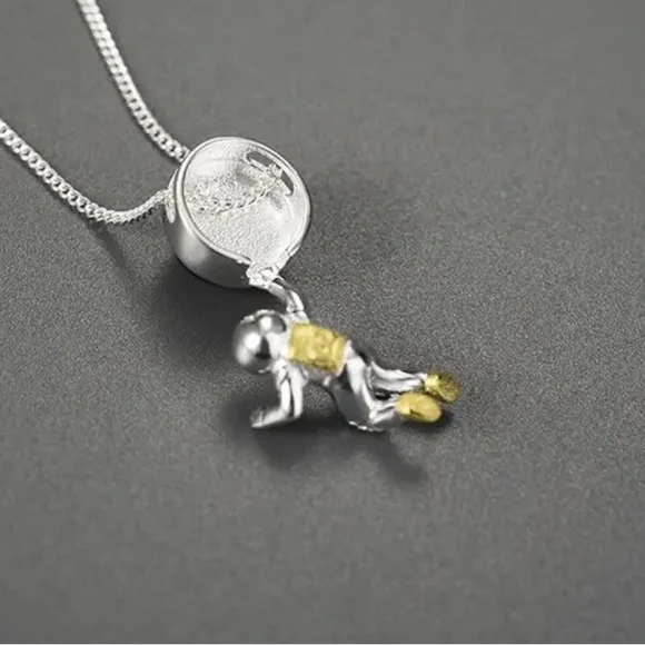 Artisan Handmade Space Odyssey 925 Silver Natural Lapis The Zaida Neck… - Picture 6 of 10